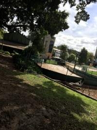 The catching pen. - Captured at Wentworth Park, Glebe NSW Australia.