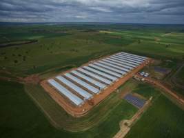 Aerial - Captured at Jeanella South - ProTen Broiler Farm 74, Goolgowi NSW Australia.