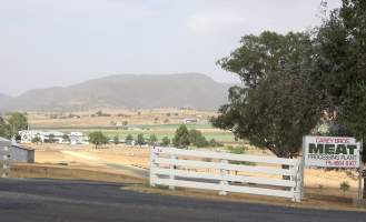 Outside front gate of Carey Bros slaughterhouse - Captured at Carey Bros Abattoir, Yangan QLD Australia.