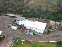 Drone flyover - Captured at Western Sydney Meat Worx (formerly Picton Meatworx), Picton NSW Australia.