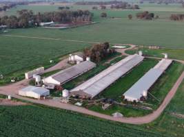 Drone flyover - Captured at Gowanbrae Piggery, Pine Lodge VIC Australia.