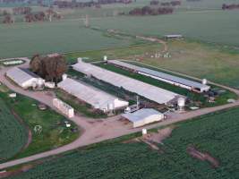 Drone flyover - Captured at Gowanbrae Piggery, Pine Lodge VIC Australia.