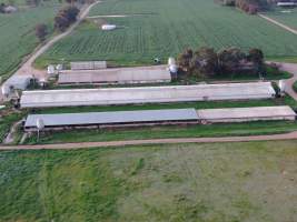 Drone flyover - Captured at Gowanbrae Piggery, Pine Lodge VIC Australia.