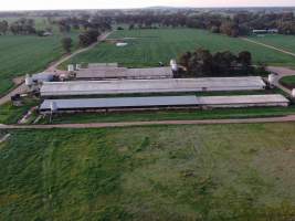 Drone flyover - Captured at Gowanbrae Piggery, Pine Lodge VIC Australia.