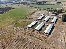 Drone flyover - Captured at Lochaber Goat Dairy, Meredith VIC Australia.