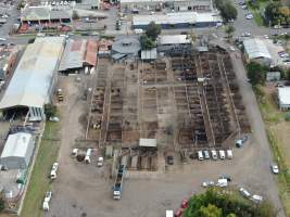 Drone flyover of horse sales - Captured at Camden Livestock Selling Complex, Camden NSW Australia.