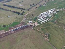 Drone flyover - Wally's feedlot next to his now-defunct piggery - Captured at Wally's Feedlot, Jeir NSW Australia.
