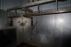 Inside killroom at knackery - Captured at Highland Pet Food, Guyra NSW Australia.