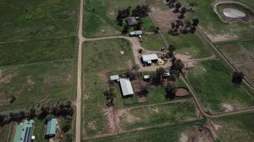 Drone flyover of Sefton Park Stud - Sefton Park Stud sends horses to Kankool Pet Food knackery. - Captured at Sefton Park Thoroughbreds, Scone NSW Australia.