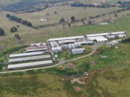Drone flyover of piggery - Captured at Wally's Piggery, Jeir NSW Australia.