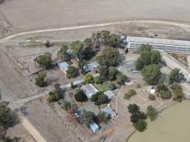 Aerial view - From drone - Captured at Midland Bacon, Carag Carag VIC Australia.