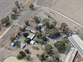 Aerial view - From drone - Captured at Midland Bacon, Carag Carag VIC Australia.