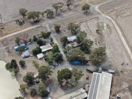 Aerial view - From drone - Captured at Midland Bacon, Carag Carag VIC Australia.