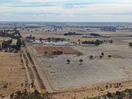 Aerial view - From drone - Captured at Midland Bacon, Carag Carag VIC Australia.