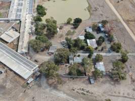 Aerial view - From drone - Captured at Midland Bacon, Carag Carag VIC Australia.