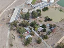 Aerial view - From drone - Captured at Midland Bacon, Carag Carag VIC Australia.