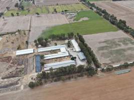 Aerial view - From drone - Captured at Markanda Piggery, Wyuna East VIC Australia.