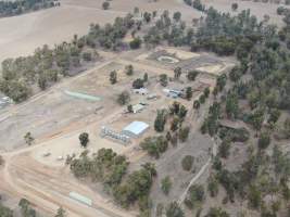 Aerial view - sheds gone - From drone, sheds visible in Google Maps no longer exist. - Captured at Undera Piggery, Undera VIC Australia.