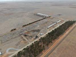 Aerial view - From drone - Captured at Patho Piggery, Patho VIC Australia.