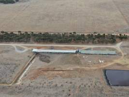 Aerial view - From drone - Captured at Patho Piggery, Patho VIC Australia.