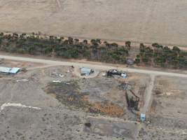 Aerial view - From drone - Captured at Patho Piggery, Patho VIC Australia.