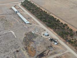 Aerial view - From drone - Captured at Patho Piggery, Patho VIC Australia.