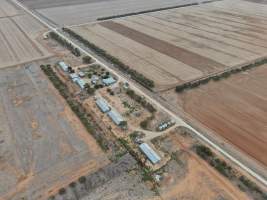 Aerial view - From drone - Captured at Unknown piggery, Patho VIC Australia.