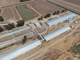 Aerial view - From drone - Captured at Piggery, Yarrawalla VIC Australia.
