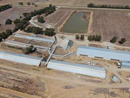 Aerial view - From drone - Captured at Piggery, Yarrawalla VIC Australia.