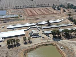 Aerial view - From drone - Captured at Piggery, Yarrawalla VIC Australia.