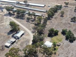 Aerial view - From drone - Captured at Piggery, Yarrawalla VIC Australia.