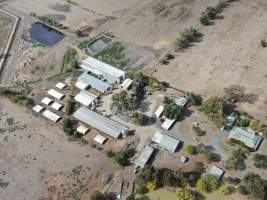 Aerial view - From drone - Captured at Stanhope Piggery, Bamawm VIC Australia.