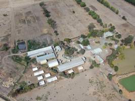 Aerial view - From drone - Captured at Stanhope Piggery, Bamawm VIC Australia.