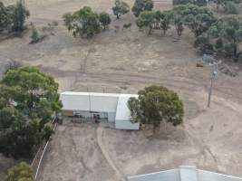 Aerial view - From drone - Captured at Whipstick Piggery, Bagshot North VIC Australia.