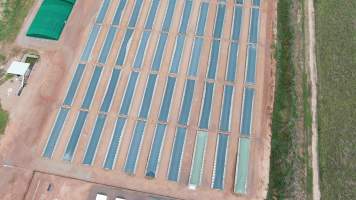 Crocodile cages - Drone flyover of Janamba Crocodile Farm, Middle Point NT. - Captured at Janamba Crocodile Farm (Middle Point), Middle Point NT Australia.