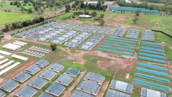 Crocodile farm - wide view - Drone flyover of Lagoon Crocodile Farm, Knuckey Lagoon NT. - Captured at Lagoon Crocodile Farm, Knuckey Lagoon NT Australia.