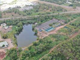 Drone flyover of Crocodylus park/zoo and hidden crocodile farm - Captured at Crocodylus Park, Knuckey Lagoon NT Australia.