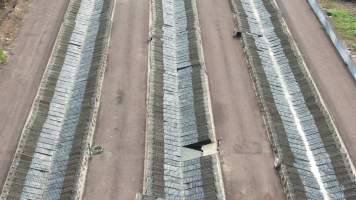 Cages at hidden Crocodylus crocodile farm - Drone flyover - Captured at Crocodylus Park, Knuckey Lagoon NT Australia.