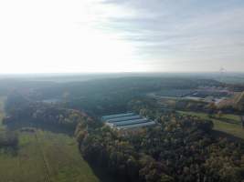 Drone fly-over egg farms Germany - Captured at Landkost-Ei, Bestensee BB Germany.