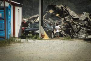 Ise America Inc (Red Bird Egg Farm) - Photo taken during the aftermath of a massive fire that took place on July 22nd, 2020 at Red Bird Egg Farm, owned by Ise America Inc. - Captured at Red Bird Egg Farm, Woodstown NJ United States.