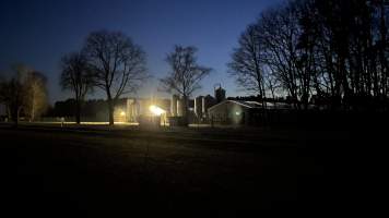 Poultry farm at night Brandenburg - Captured at Geflügelfarm, Rieplos BB Germany.