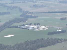 Drone flyover of piggery - Captured at Blackwoods Piggery, Trafalgar VIC Australia.