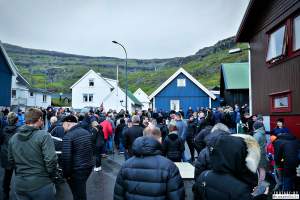 Live sheep auction, the Faroe Islands, September 2020. - Live sheep auction, the Faroe Islands, September 2020.
Terrified sheep were dragged out, one by one, in front of a big, cheering crowd and sold for the highest bid.
When the sheep cried out, everyone laughed. People had a good time, the sheep were terrified and very roughly handled and some of them were killed and slaughtered immediately after the auction, as ordered by the buyers.
Afterwards, an auction was held where body parts of the sheep slaughtered prior to the auction was sold.