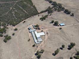 Drone flyover of piggery - Captured at Evans Piggery, Sebastian VIC Australia.