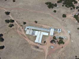 Drone flyover of piggery - Captured at Evans Piggery, Sebastian VIC Australia.