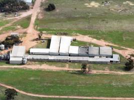 Drone flyover of piggery - Captured at Evans Piggery, Sebastian VIC Australia.