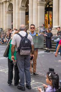 Animal Activists protesting at Bourke Street in Melbourne - Image taken at Bourke Street as part of Melbourne Vegan Takeover - Day of Action For Animals - Captured at VIC.