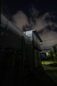 Outside of gas chamber - Outside of gas chamber where an investigator hid to capture footage - Captured at Australian Food Group Abattoir, Laverton North VIC Australia.