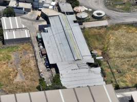 Drone flyover of slaughterhouse - Captured at Australian Food Group Abattoir, Laverton North VIC Australia.