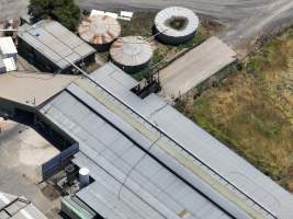 Drone flyover of slaughterhouse - Captured at Australian Food Group Abattoir, Laverton North VIC Australia.